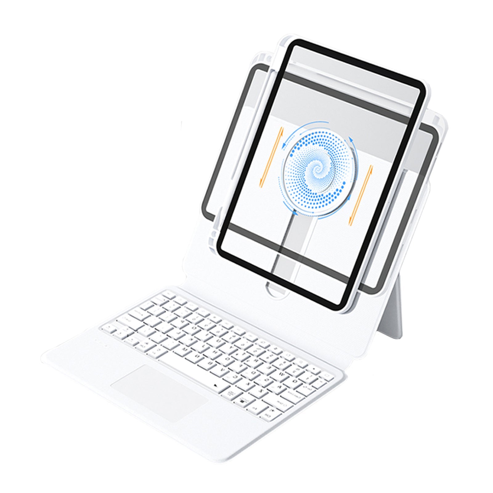 Sliding Rail Keyboard Case · White