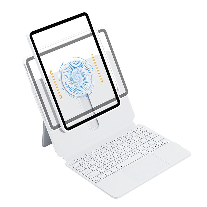 Sliding Rail Keyboard Case · White