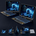 360 swivel iPad keyboard case, four angles, backlit keys