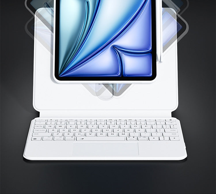 Sliding Rail Keyboard Case · White