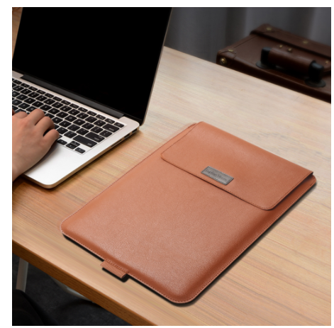 Laptop Bag with Stand · Brown