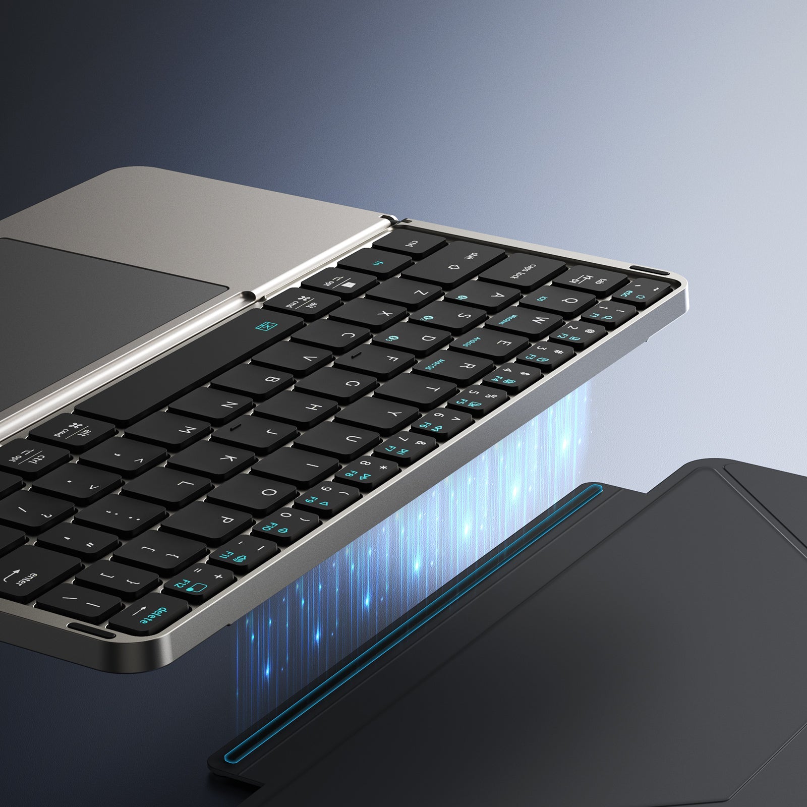 Folding Touchpad Keyboard · Silver