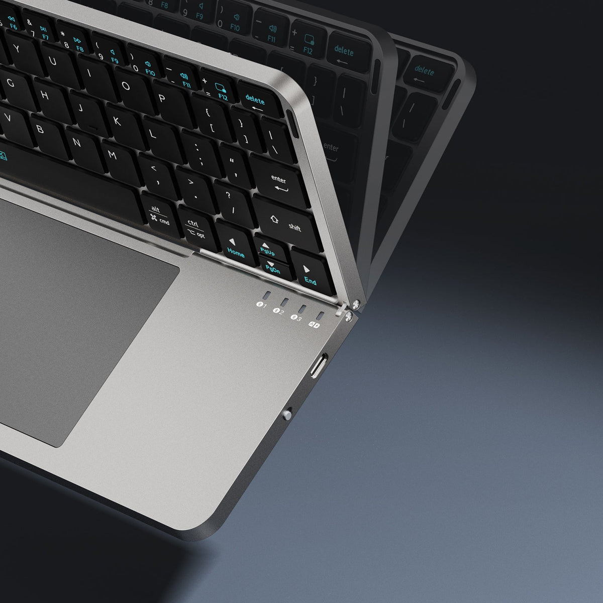 Folding Touchpad Keyboard · Silver