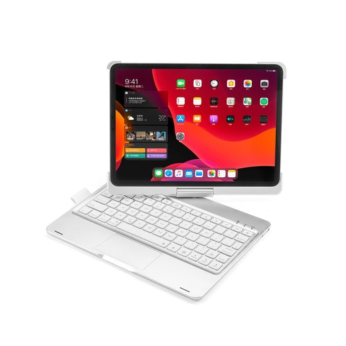 360 Rotating Keyboard Case 11" · Silver