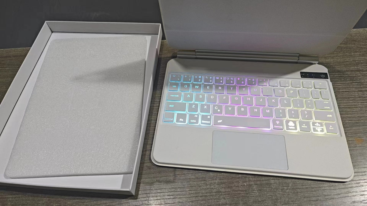 Magnetic Floating Keyboard Case · White